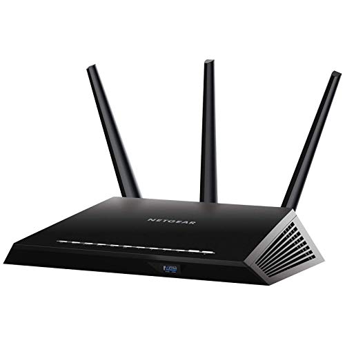 روتر وای فای هوشمند NETGEAR Nighthawk (R6900P) - سرعت بی سیم AC1900 (تا 0 مگابیت بر ثانیه)، 190 پوشش حداکثر 1800 فوت مربع و 30 دستگاه، 4 x 1G اترنت و 1 x 3.0 پورت USB، Armor Security