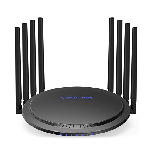 WAVLINK روتر WiFi Gigabit AC3000 Wi-Fi روتر سه باند بی سیم روتر بی سیم پرسرعت، پخش جریانی 4K و بازی با پورت های USB 3.0 InternetPareless Wi-Fi Control&QoS