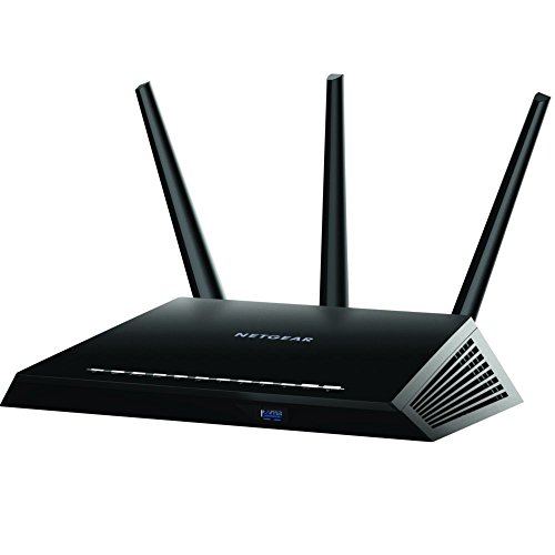 روتر Wi-Fi هوشمند NETGEAR Nighthawk (R7000-100NAS) - AC1900 Wireless (تا 1900 مگابیت بر ثانیه) | تا 1800 فوت مربع پوشش و 30 دستگاه | 4 x 1G اترنت و 2 پورت USB | Armor Security