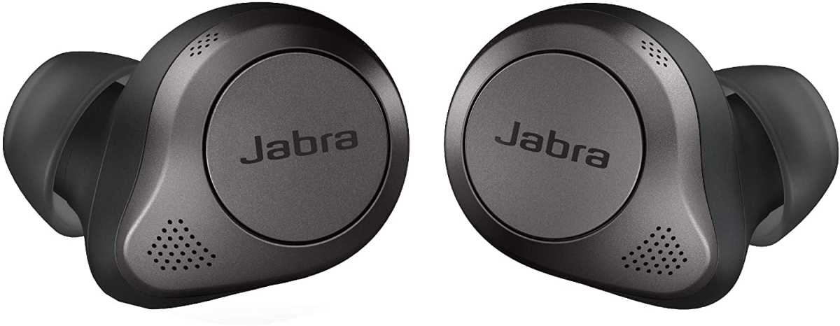  earbuds 85t jabra در زمینه سفید 