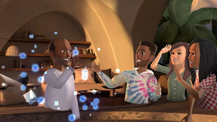 چهار آواتار از متاورز Meta Horizon Worlds.