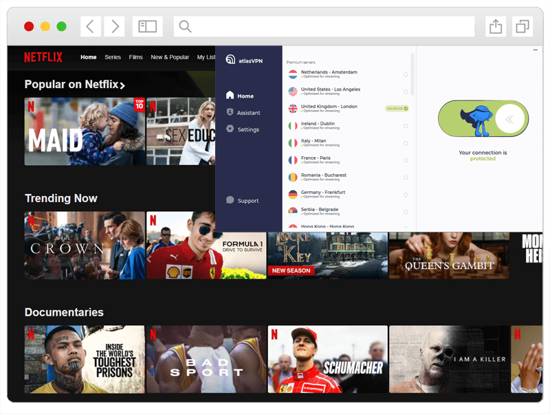 Atlas VPN Netflix" width="800" height="602" srcset="https://www.vpncompare.co.uk/wp-content/uploads/2021/10/ atlas-vpn-netflix.png 800w، https://www.vpncompare.co.uk/wp-content/uploads/2021/10/atlas-vpn-netflix-300x226.png 300w، https://www.vpncompare. co.uk/wp-content/uploads/2021/10/atlas-vpn-netflix-768x578.png 768w، https://www.vpncompare.co.uk/wp-content/uploads/2021/10/atlas-vpn اندازه -netflix-320x240.png 320w s="(max-width: 800px) 100vw, 800px