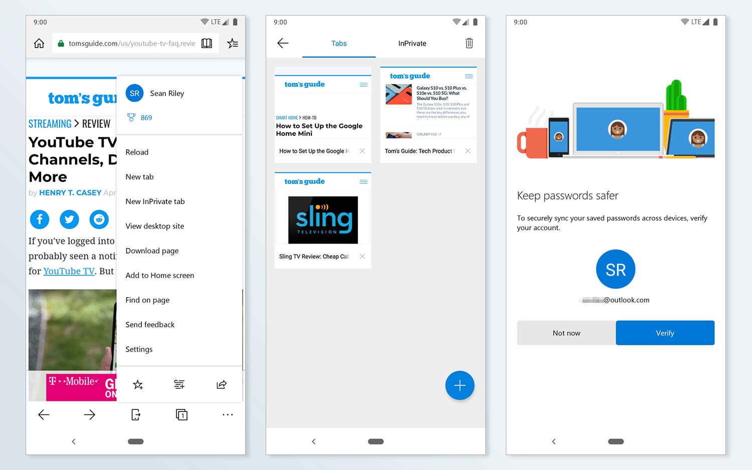 بهترین مرورگرهای اندروید: Microsoft Edge