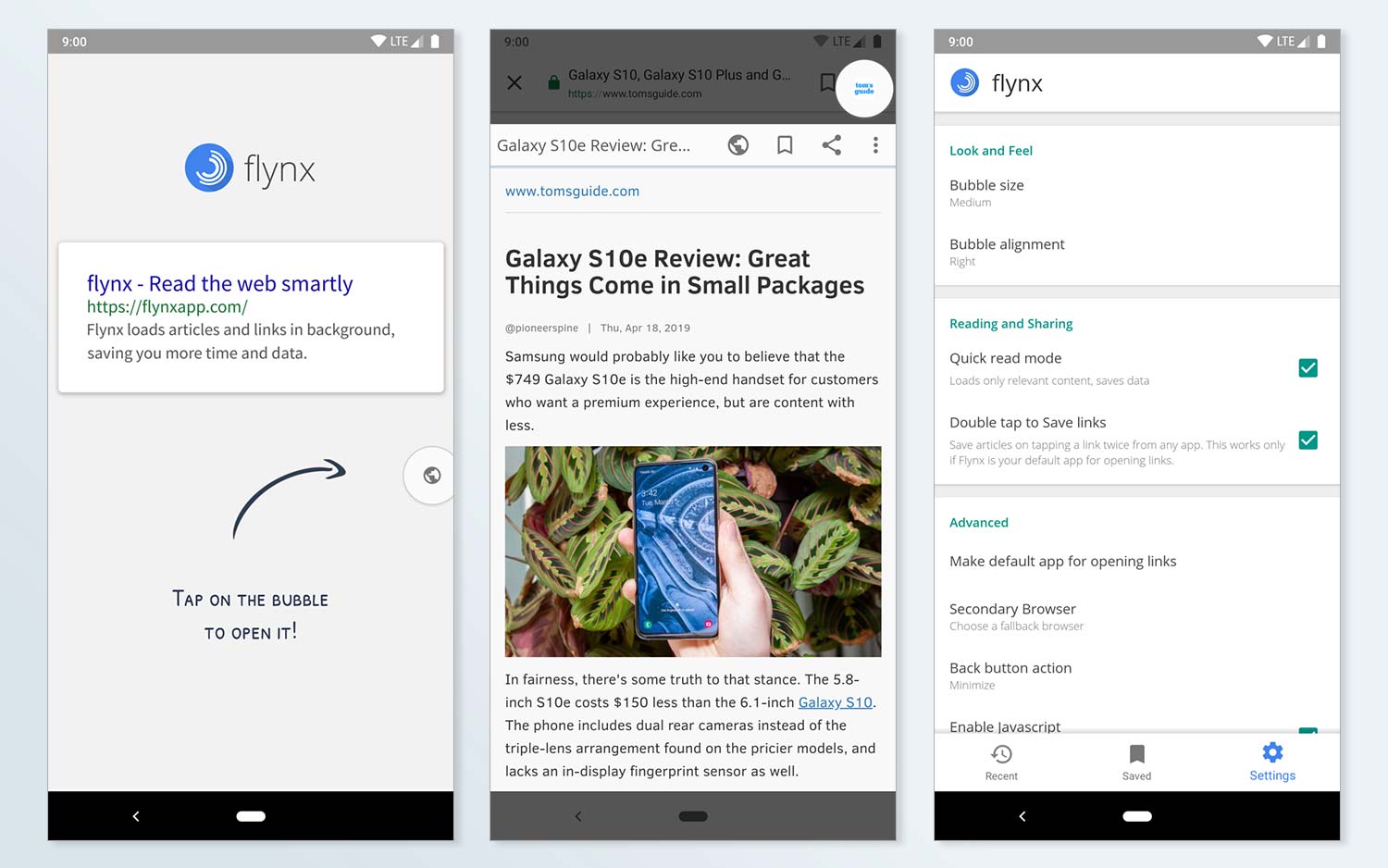 بهترین مرورگرهای اندروید: Flynx
