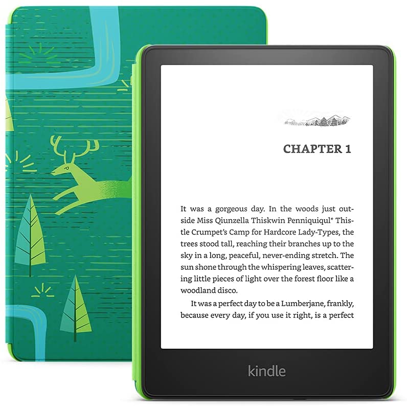  Kindle Paperwhite Kids با جلد سبز