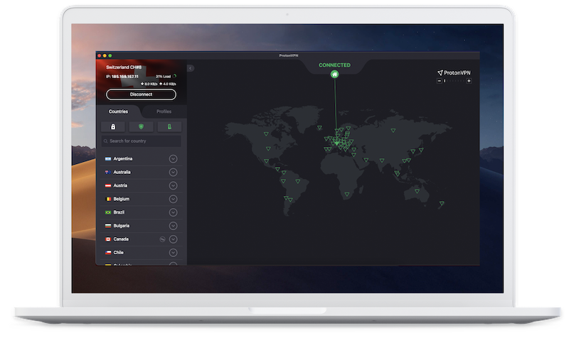 ProtonVPN در macOS