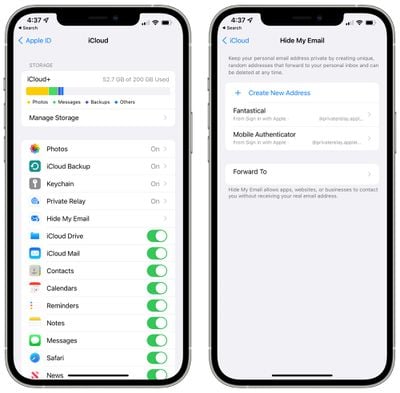 ios 15 hide my email