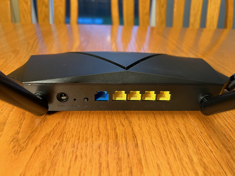 Speedefy KX450 AX1800 AX1800 WiFi 6 Router AX1800 AX1800 WiFi 6 Reuter 19006 پانل عقب روتر