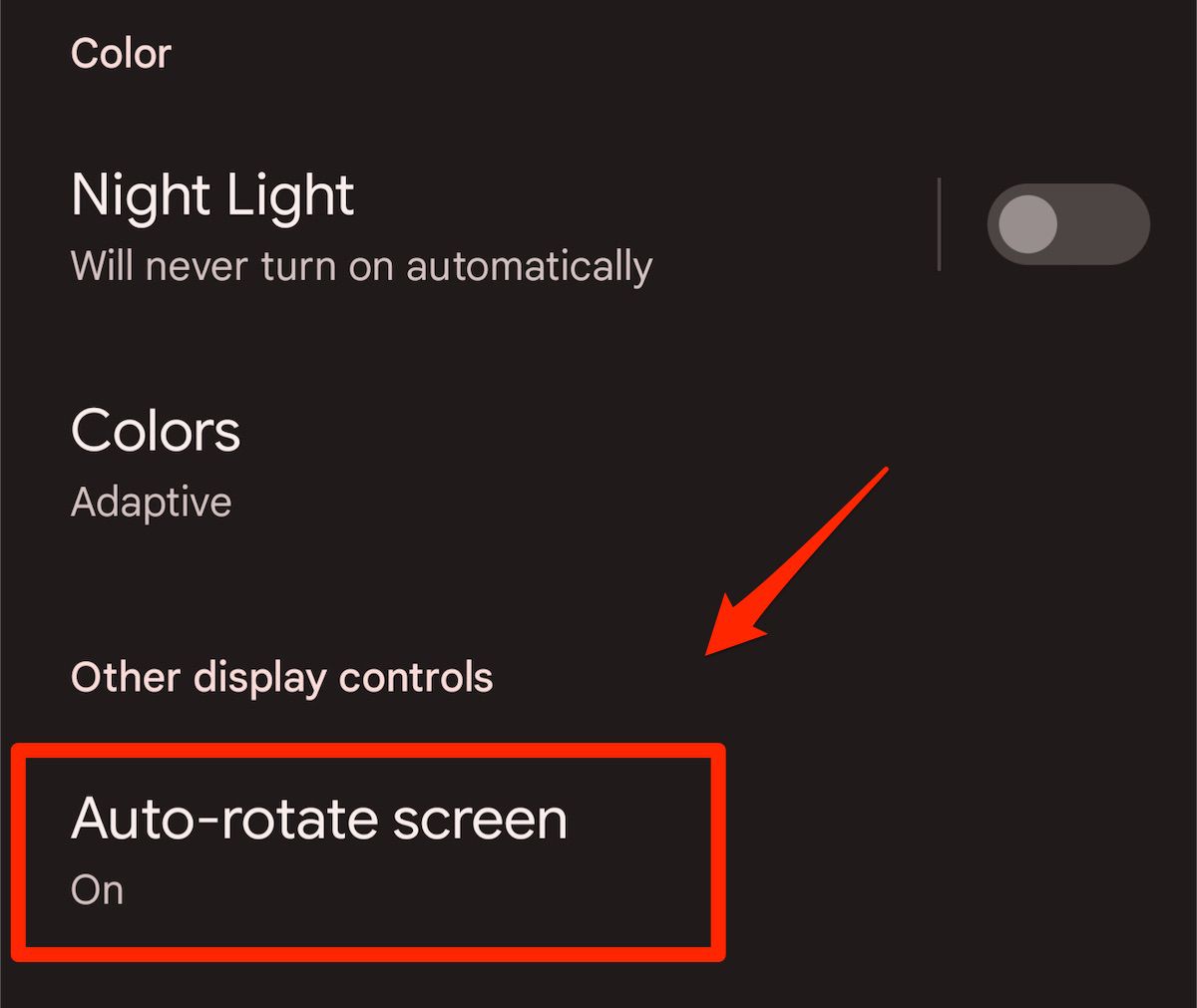 pixel-auto-rotate-screen