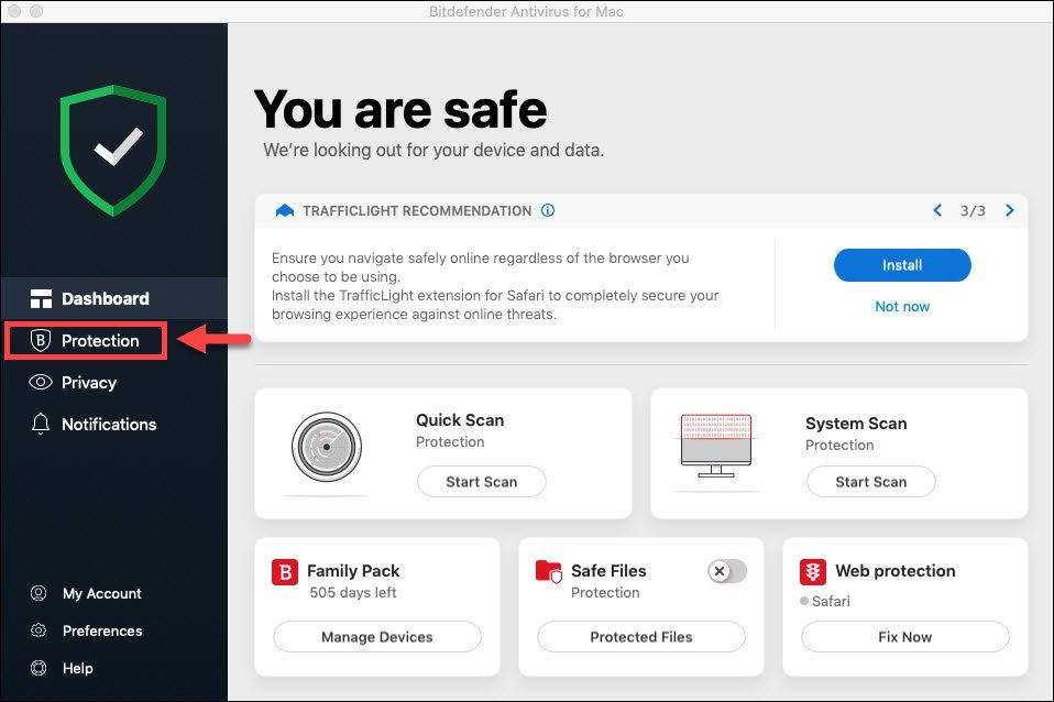  Bitdefender یک پلت فرم ضد بدافزار و آنتی ویروس عالی برای مک شما است.