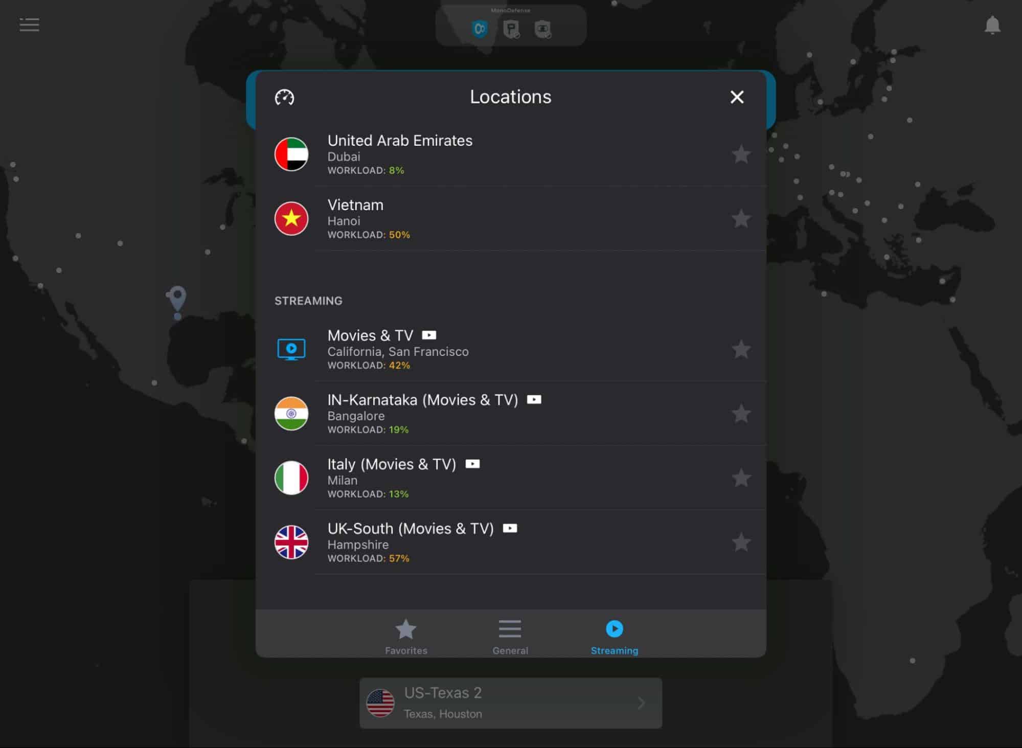  مکان‌های نامحدود KeepSolid VPN