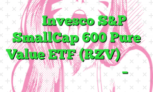 آیا Invesco S&P SmallCap 600 Pure Value ETF (RZV) باید در رادار سرمایه گذاری شما باشد؟ – نزدک