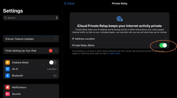 رله خصوصی را روشن کنید.