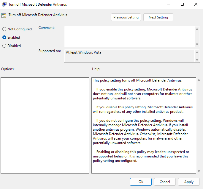 turn-off-microsoft غیرفعال کنید. Defender antivirus