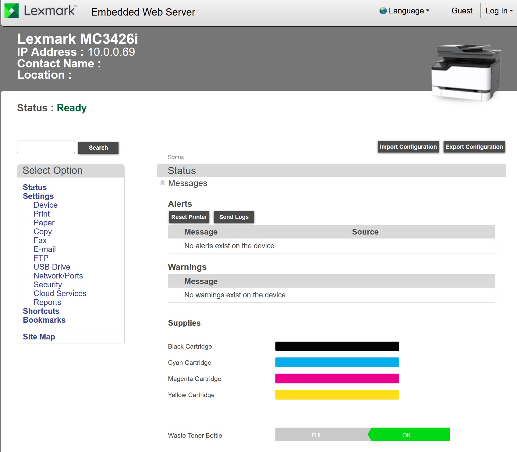  Lexmark MC3426i 